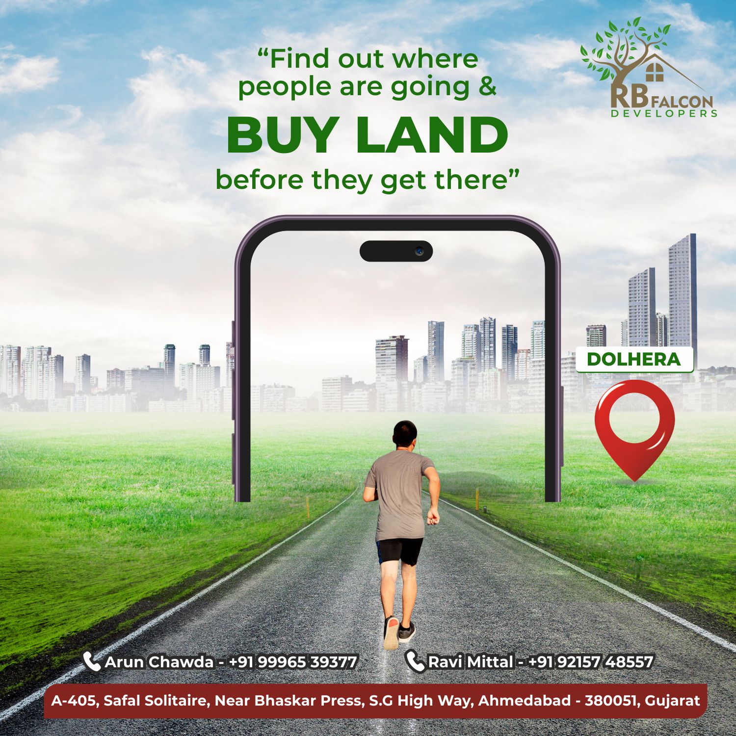 107 sq yd plot for sale near diamond chowk, dholera