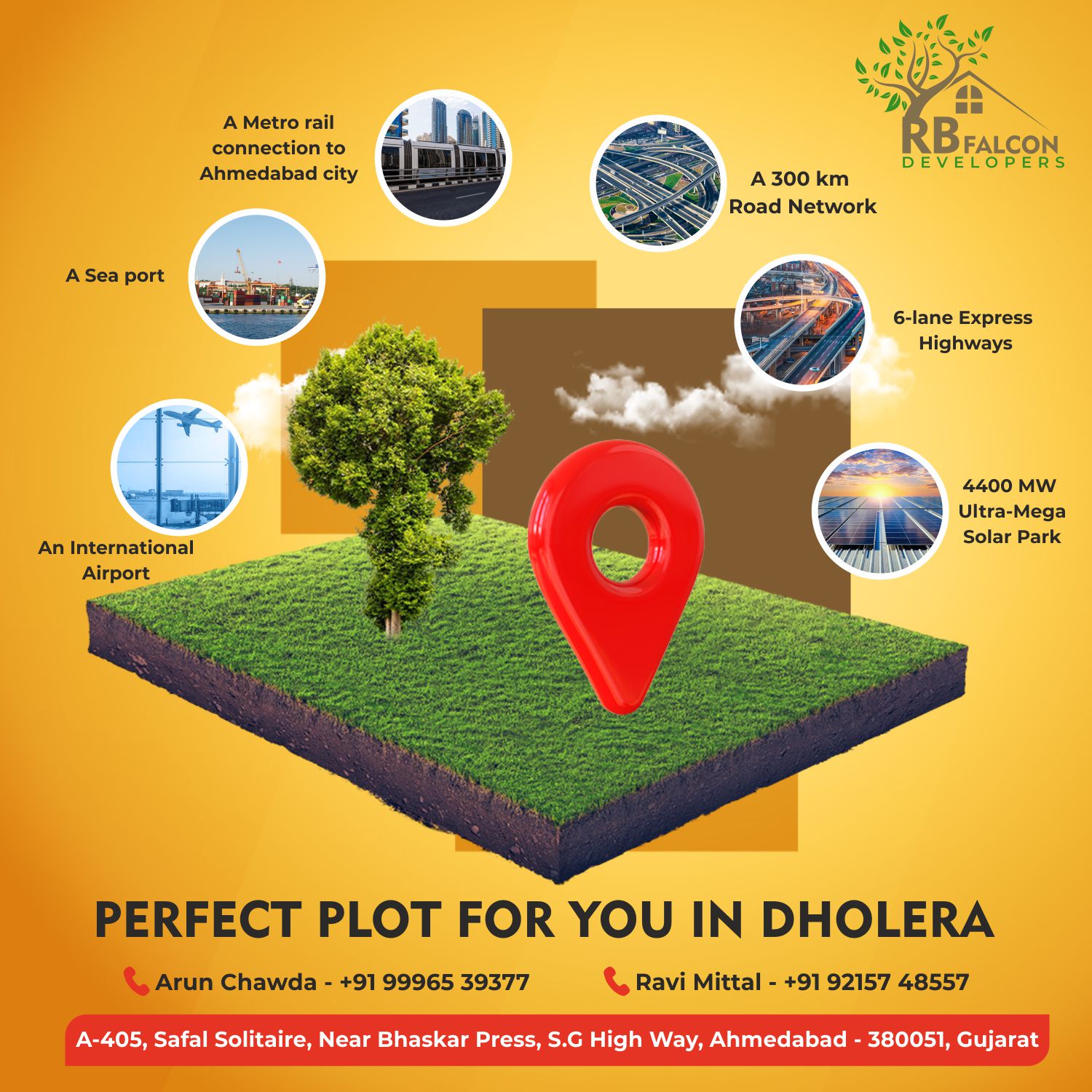 343.65 sq yd plot for sale in rojka dholera