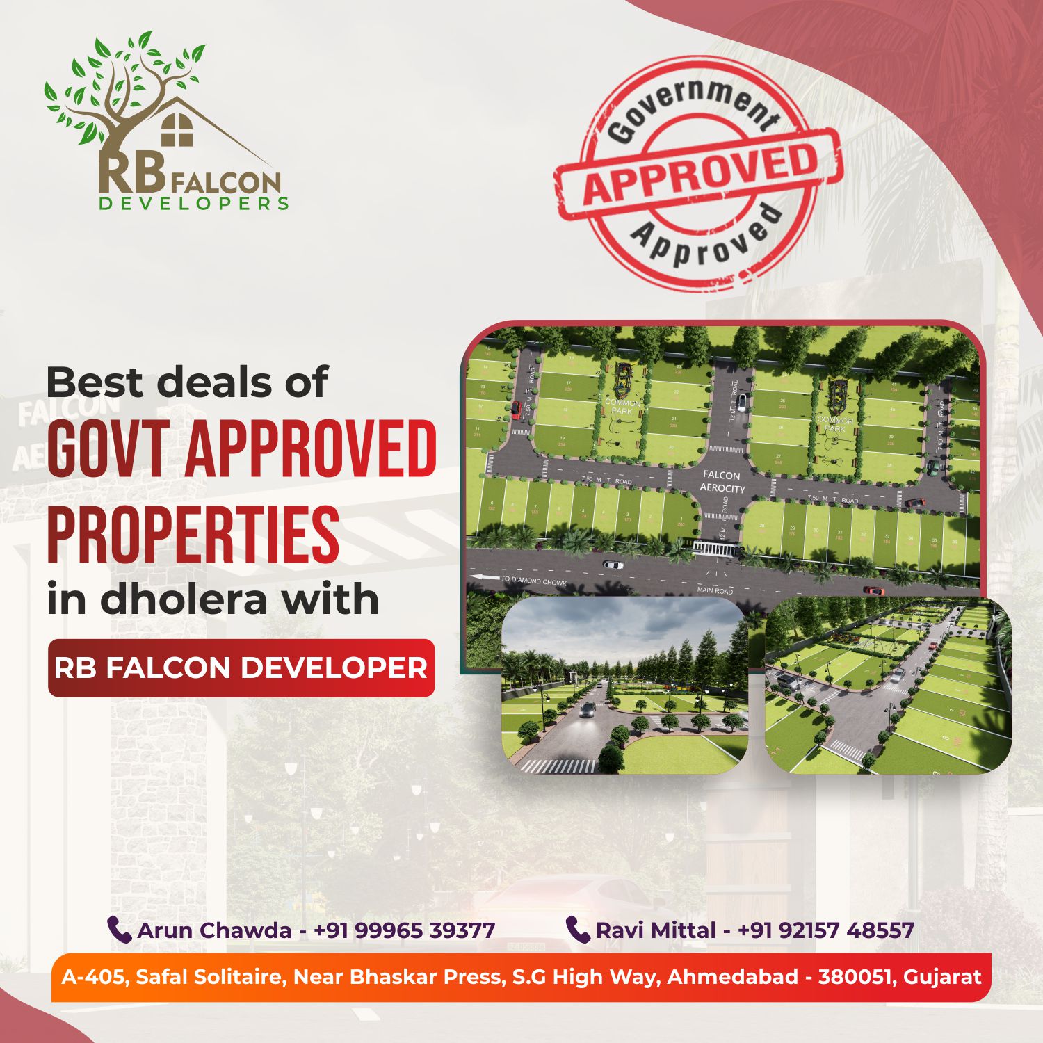 163.48 sq yd plot for sale in dholera