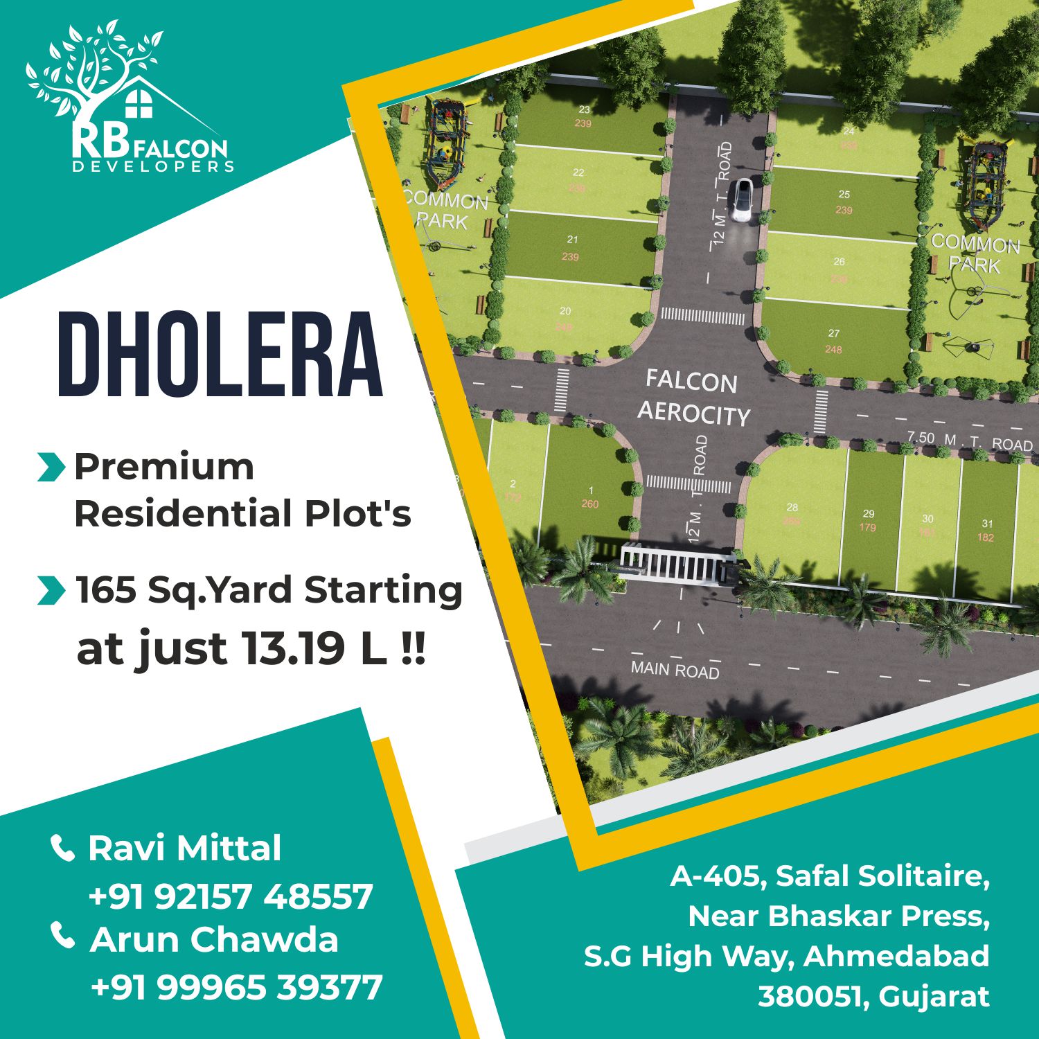 108 sq yd plot for sale in pipli, dholera