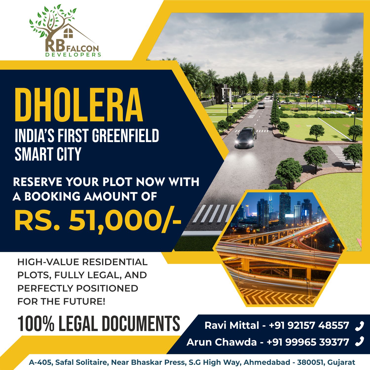 212.87 sq yd plot for sale in dholera sir