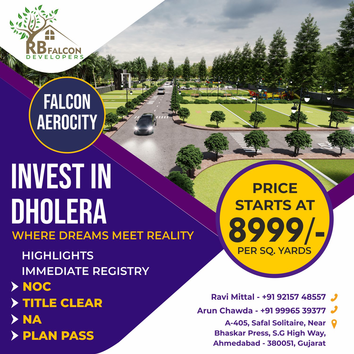 127.75 sq yd plot for sale in dholera smart city